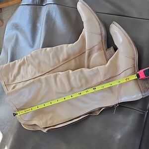 Knee high leather boots